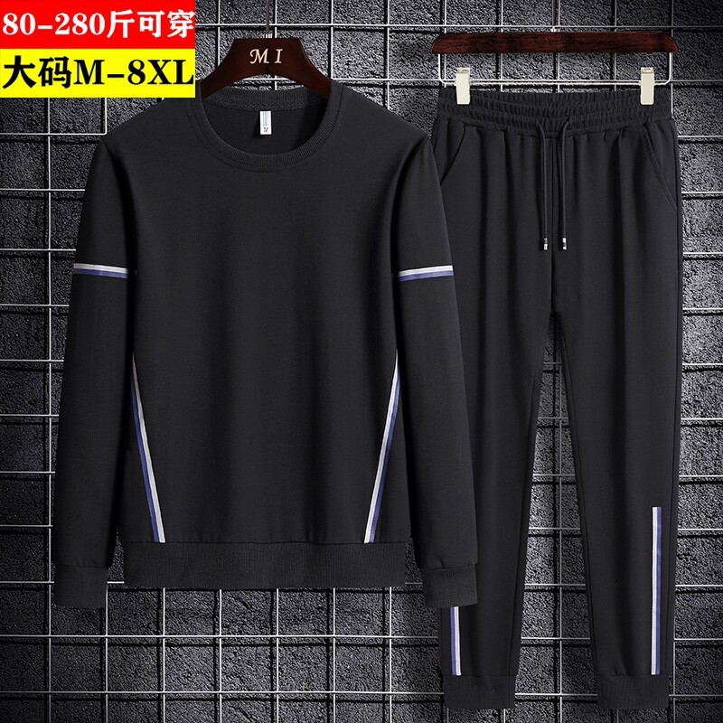 M - 8XL hombre gordo grande juego casual suelto deportivo delgado hombre primavera y otoño