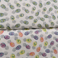 欧版卡通水果印花布料全棉床品面料婴幼儿抱被睡袋罩衣汗蒸服布料