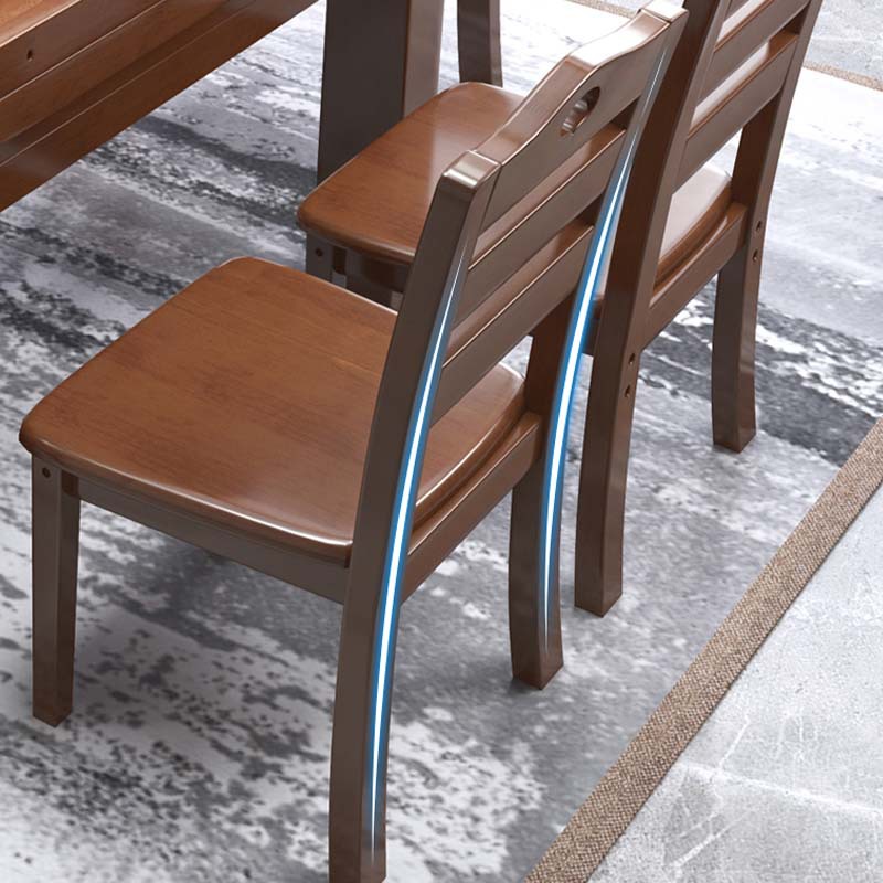 新中式实木餐椅现代简约出租房椅子家用厨房餐厅实木凳子包邮