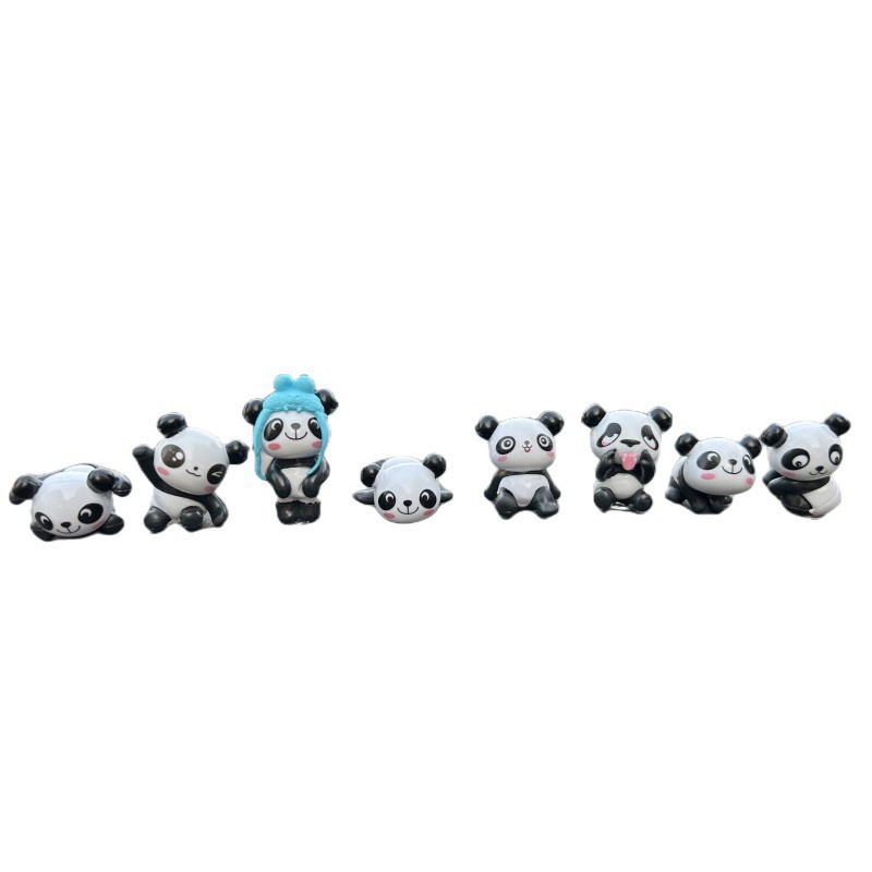 Panda decoración de coche consola central espejo retrovisor lindo de dibujos animados muñeca panda al por mayor