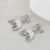 20-Silver personalized fishtail alloy mosquito coil disc ear clip