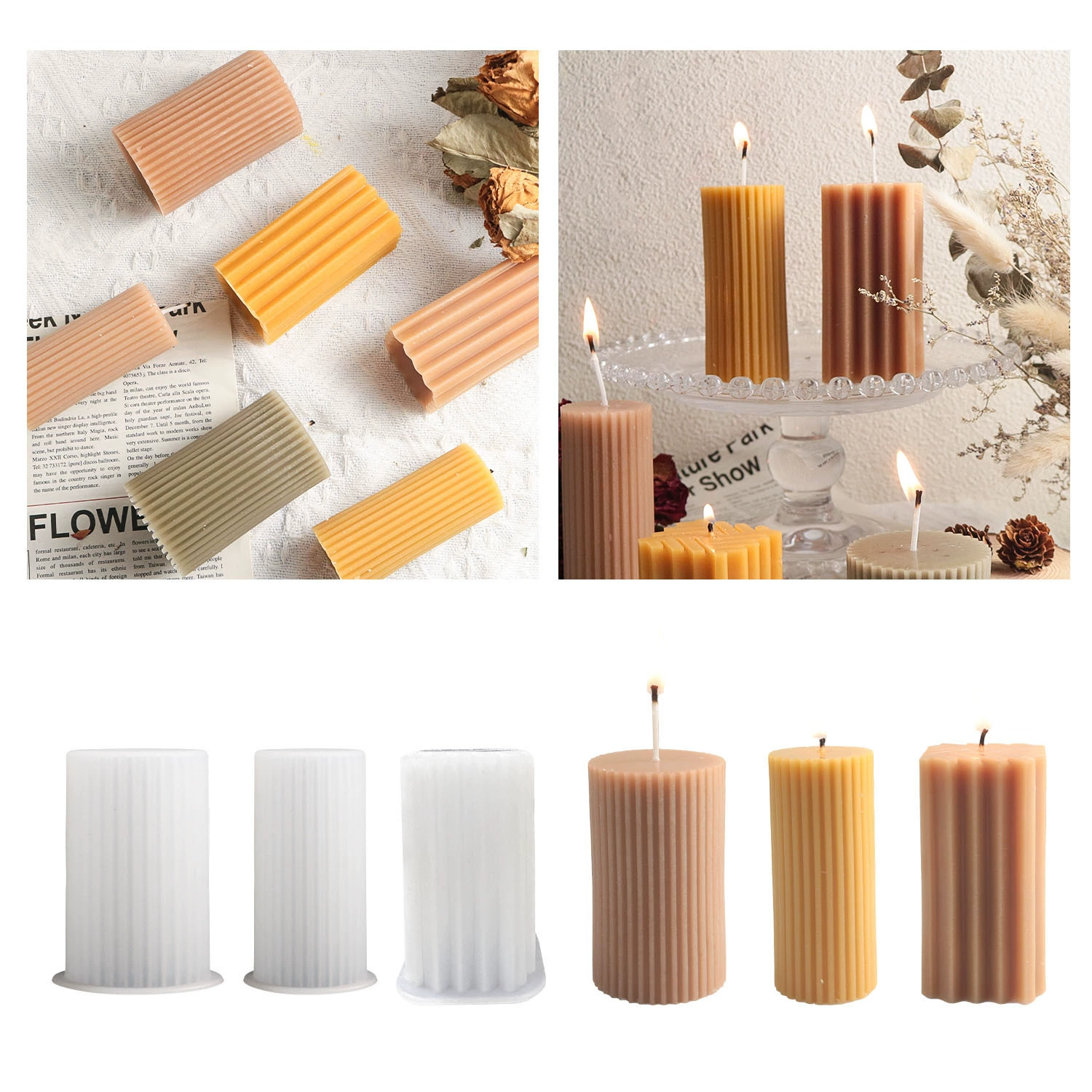 Candle, atmospheric silicone mold, handmade, (Cross-border trading)