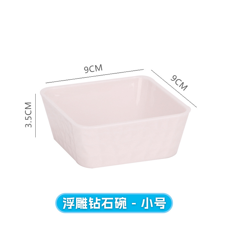 Plato de frutas de doble capa ktv Plato especial de cuatro cuadrados Plato de frutas secas Plato de barra Plato de bocadillos comerciales Plato de frutas