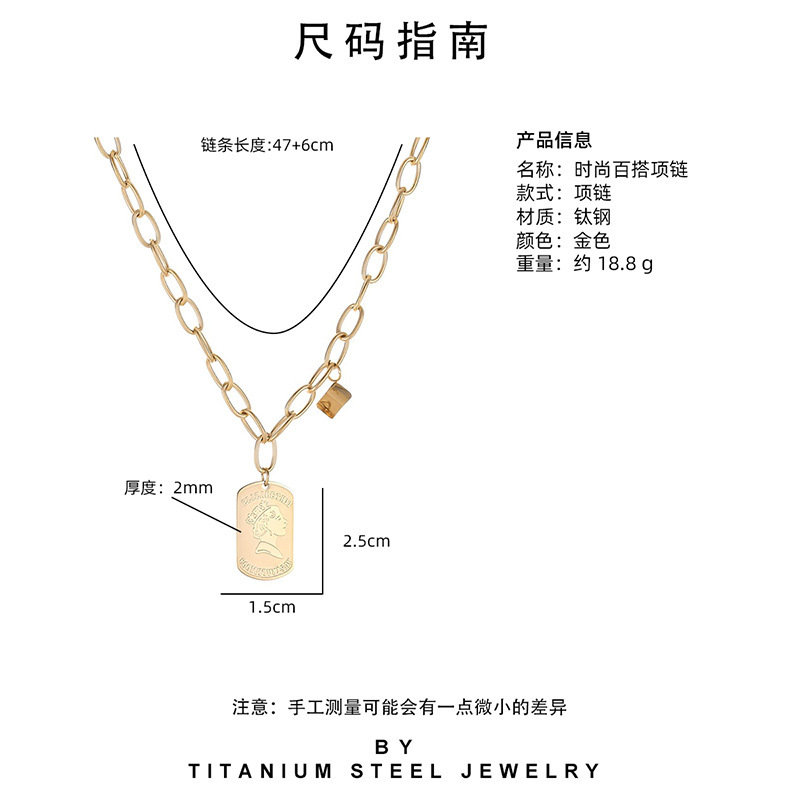 Oferta especial experiencia europea y americana joyería de acero titanio vacío galvanoplastia no decoloración no alérgica joyería pendientes collar fábrica al por mayor