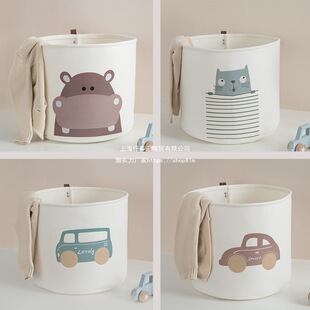 Storage Basket for Fabric Dirty Toys, Waterproof Children's Laundry Basket, Clothes Storage Bag