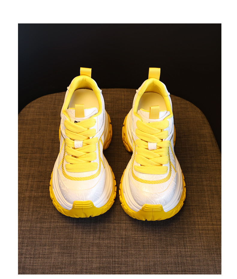 Giày sneaker nữ chunky đế dày tăng chiều cao phong cách thể thao — màu hồng chi tiết 18