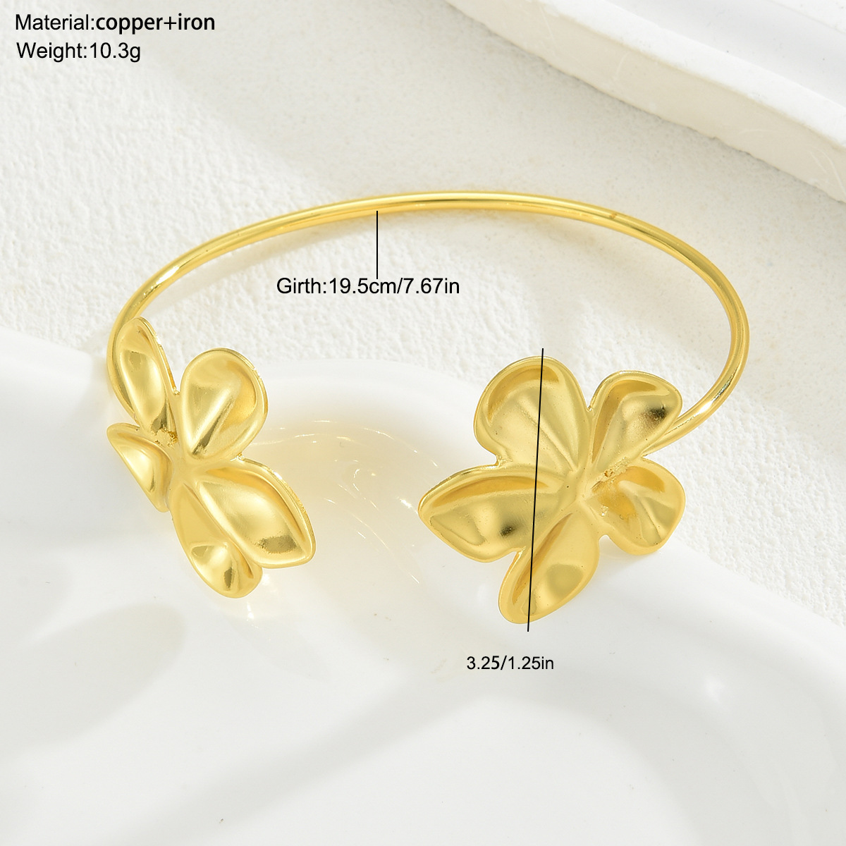 Europa y los Estados Unidos transfronterizos nueva moda alta sensación ajustable pulsera retrógrada personalidad joyas de flores accesorios pulsera lujosa ligera