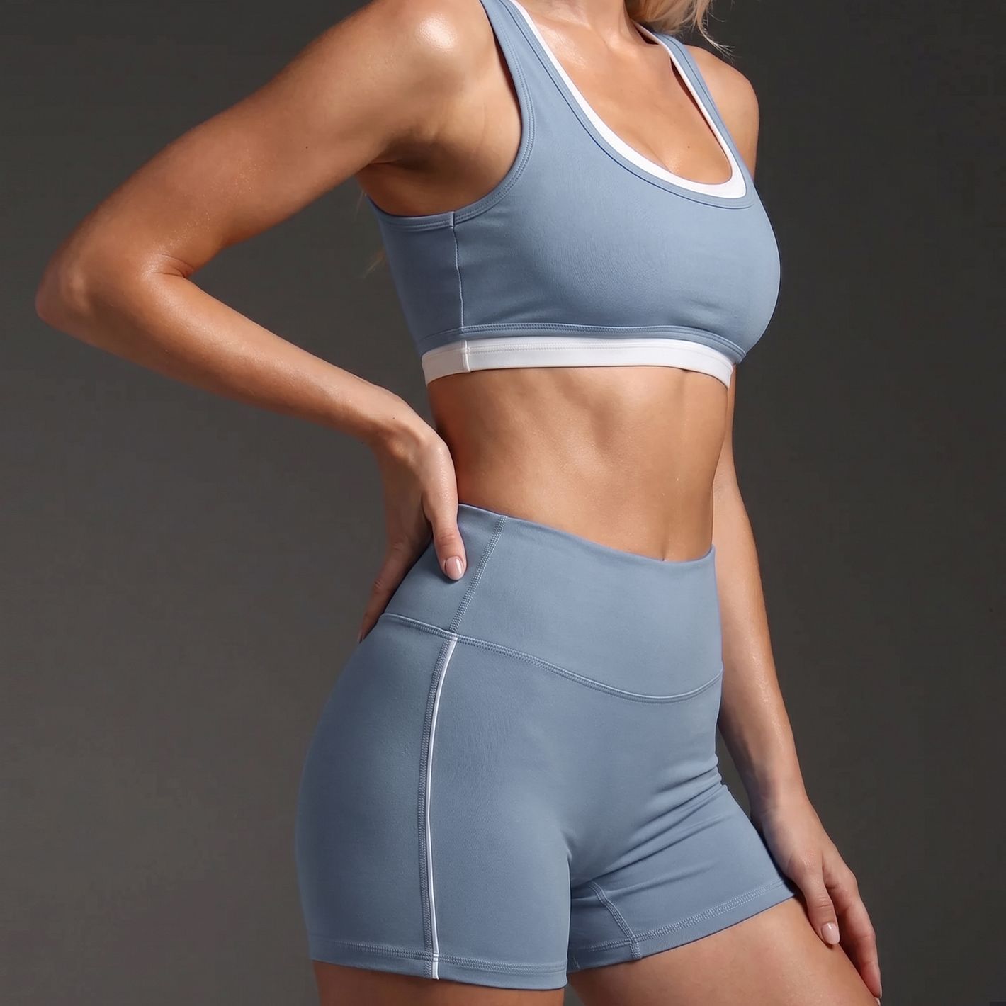 Ropa interior deportiva al aire libre chaleco de yoga con cojín de pecho bra de fitness conjunto de pantalones cortos