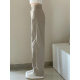 Spring and Summer 2024 New khaki Straight Leg Wide Leg Jeans Women's Slim Look High Loose High Waist Trousers