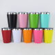 Cross-border 12oz taper thermos cup milk cup 304 stainless steel double-layer vacuum spray thermos cup outdoor coffee