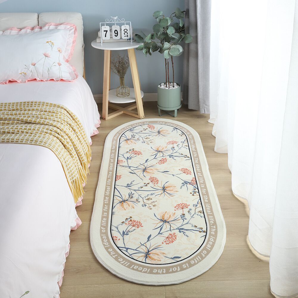 Cashmere absorbent thickened bedside mat soft pet carpet bedroom carpet ins Summer Bay window bathroom mat