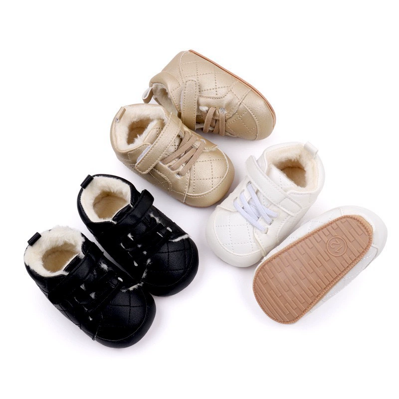 Трансграничная осенняя и зимняя детская обувь теплая, нескользящая и износостойкая мода дикая одежда, которую можно носить внутри и снаружи