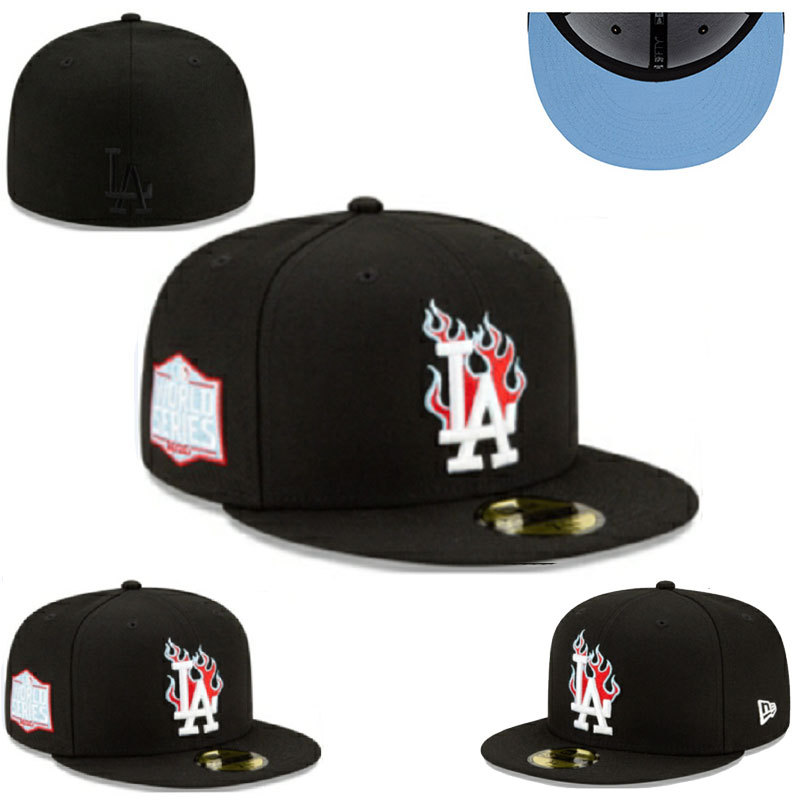 2024 comercio exterior nuevo equipo de béisbol masculino y femenino de LA Dodgers NY gorras de béisbol con tapa completa Baile callejero juvenil gorra de ala ancha