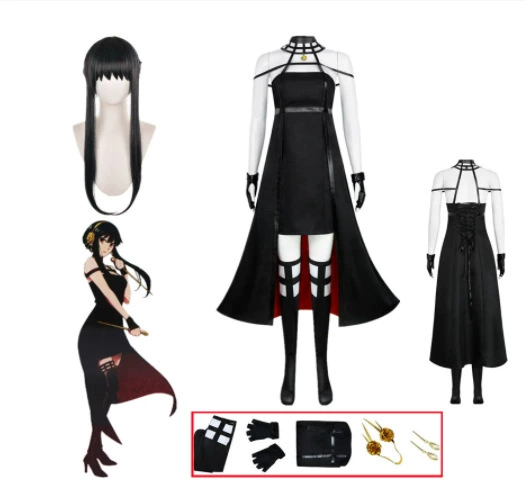 SPY Play House COS Полный комплект костюма для косплея yor spy× FAMILY Thorn Princess в наличии