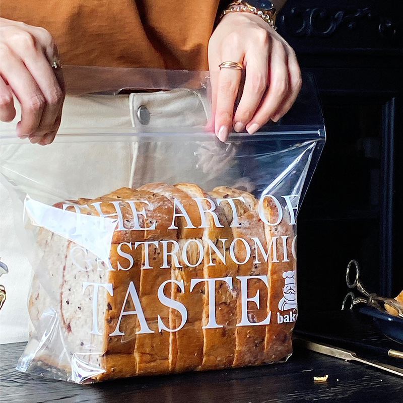 吐司面包包装袋全麦烘培切片烘焙袋子450克蛋糕自封密封袋手提生