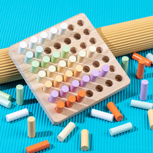 厂家定制儿童感统训练玩具手眼协调幼儿早教启蒙圆柱体插棍积木