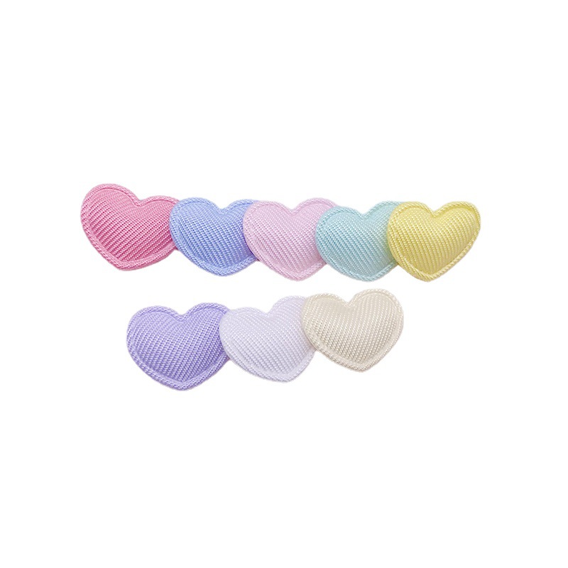 En stock macaron color tela amor DIY accesorios de la joyería accesorios de ropa para Niños Accesorios para el cabello horquilla materiales decorativos