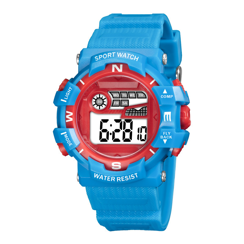 Nueva tendencia de niños estudiantes relojes electrónicos multifuncionales al aire libre cronógrafo nocturna relojes electrónicos fabricantes al por mayor