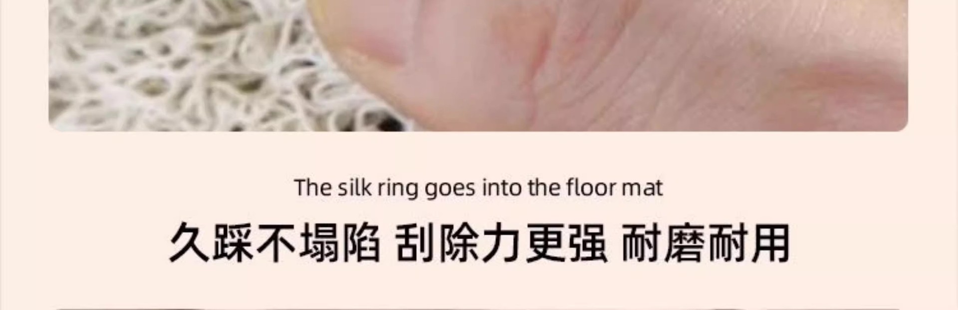 Simple Car Home Entrance Wire Ring Stain-Resistant Floor Mat Easy-Care Floor Mat Wear-Resistant Quick-Drying Cuttable Floor Mat