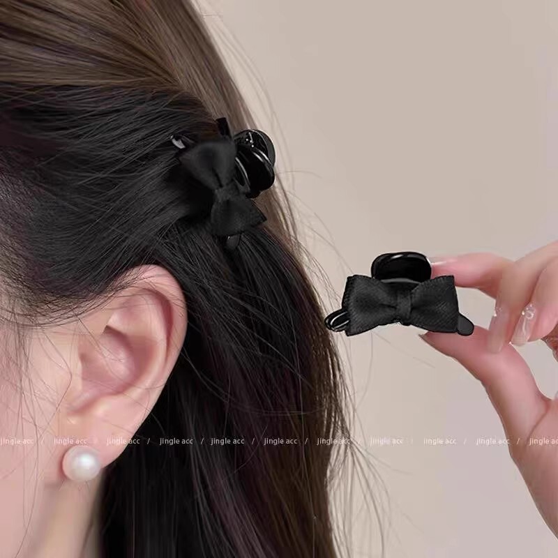 Exquisite Bow Mini Small Clip for Women 2025 New High-End Side Clip Bangs Clip Princess Hair Accessories