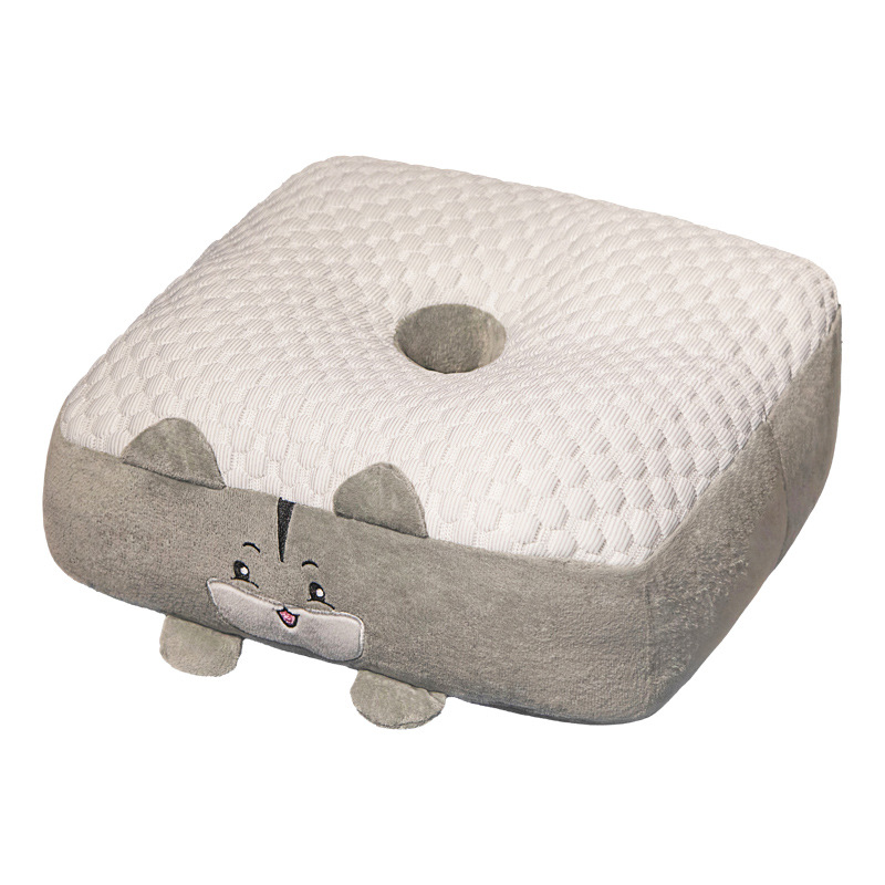 De dibujos animados de hielo del hogar cojín de seda Silla de comedor cojín engrosado tatami Oficina siesta almohada antideslizante cojín trasero sensación fresca