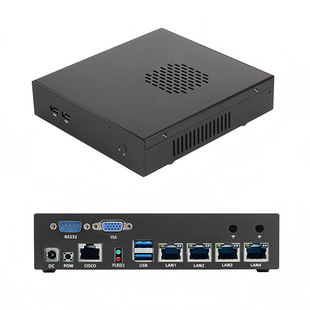 Lianta T44 All-Aluminum Small Host J4125/J6412 Core Mini Computer Host Cross-Border X86 Soft Router