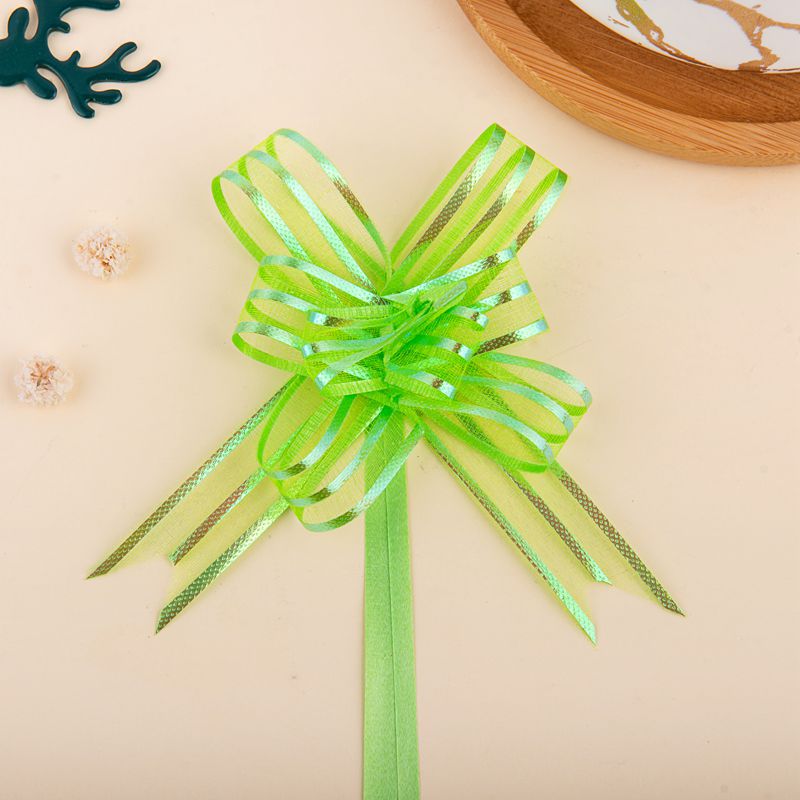 Transfronterizo 18 hilo de nieve dibujado a mano flor arco regalo caja regalo cumpleaños vacaciones pastel boda cinta