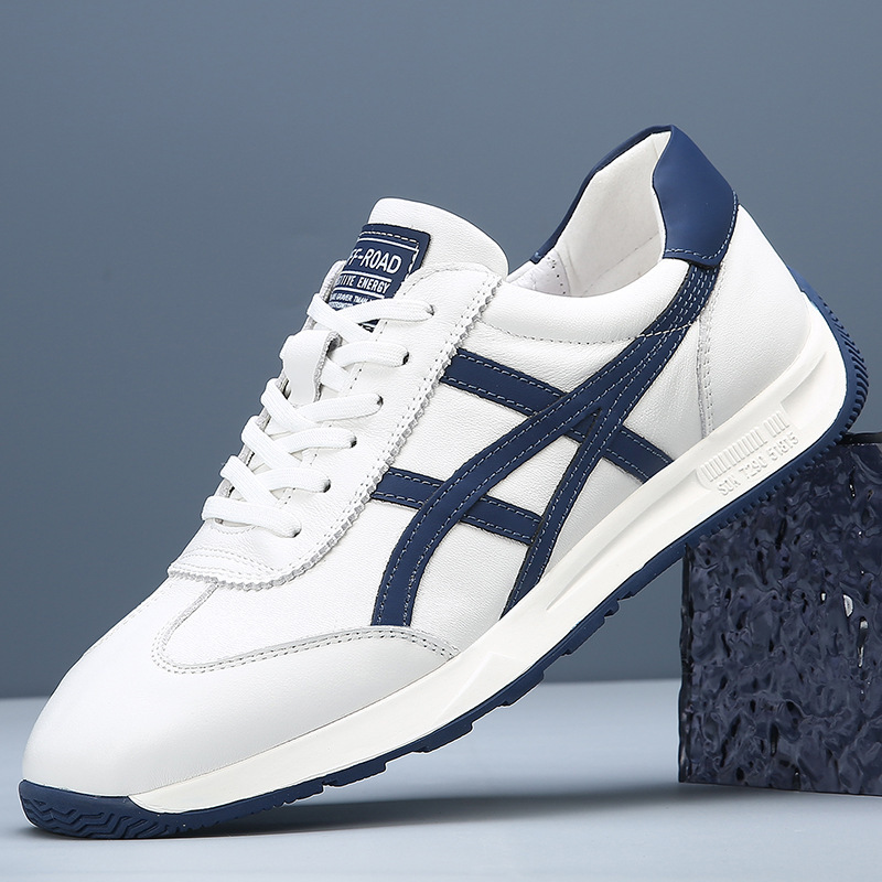 First-Layer Cowhide Forrest Gump Shoes for Men, Breathable Soft-Soled Casual Sports Shoes for Men, High-End Trendy Versatile Fashion White Shoes First-Layer Cowhide Forrest Gump Shoes for Men, Breathable Soft-Soled Casual Sports Shoes for Men, High-End Trendy Versatile Fashion White Shoes