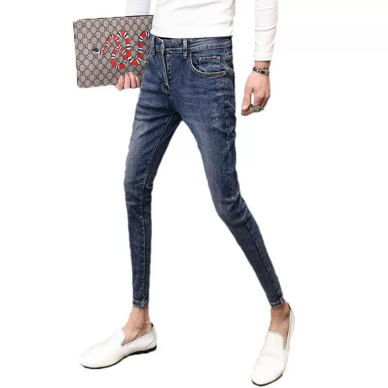 Брюки, джинсы, интернет-знаменитость, обтягивающие, slim fit