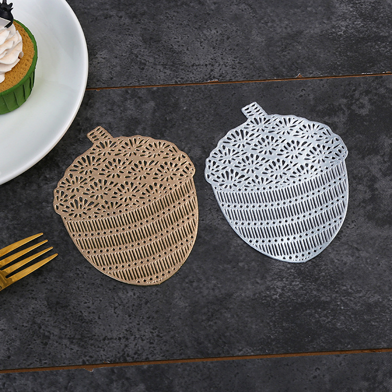 Creativo pin hueco cojín de tazas de PVC aislamiento térmico anti-pollución anti-aceite café doméstico restaurante occidental cojín de tazas suministro directo transfronterizo