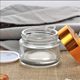 Transparent glass cream bottle cream bottle with lid moisturizer bottle 15g mask jar cosmetic empty bottle 30g