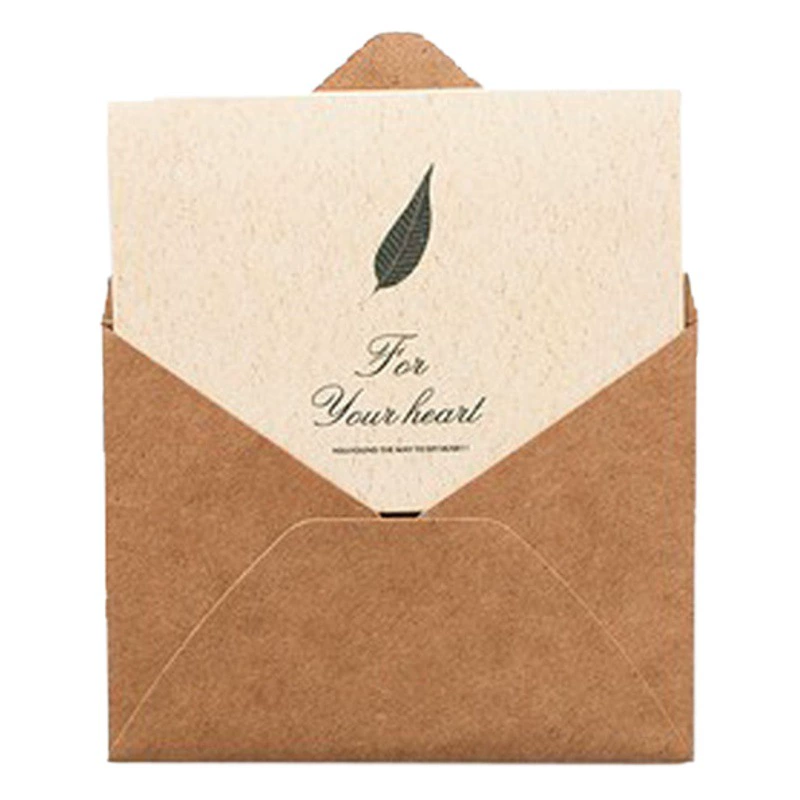 Ретро минималистская поздравительная открытка для учителя складная праздничная поздравительная карта благодарения деловая открытка конверт набор