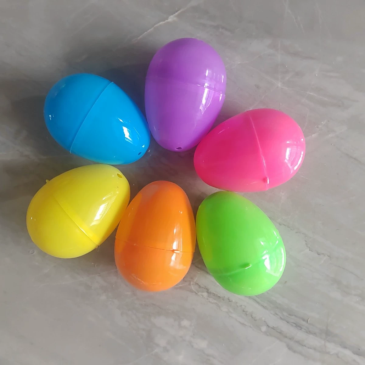 Пасхальные яйца для творчества, пластиковые пасхальные яйца, детские игрушки-яйца ручной работы, расписанные яйца с неплоским дном