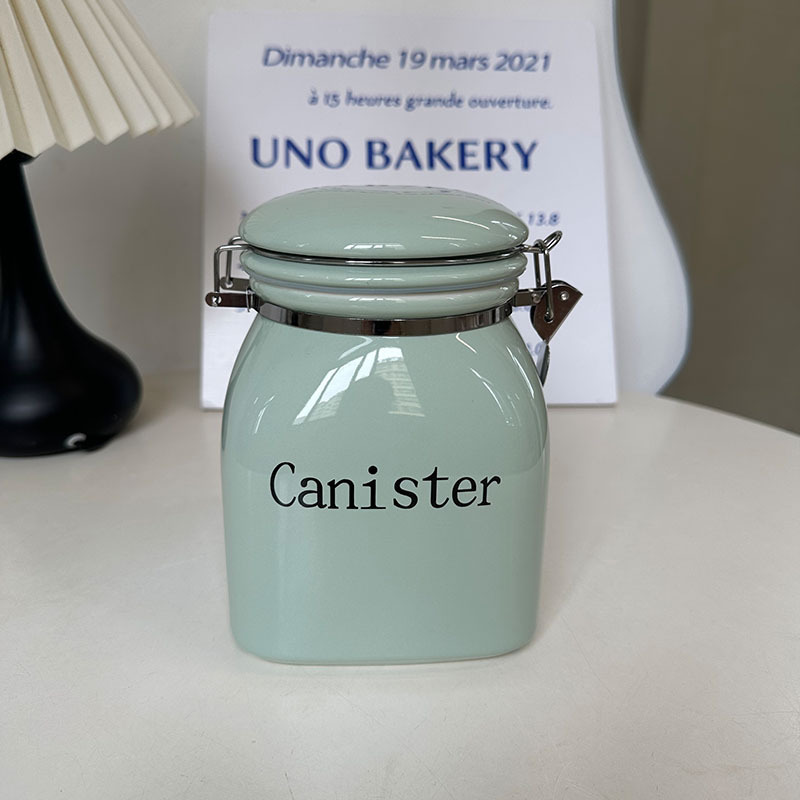 高颜値陶磁器貯蔵タンク間食収納タンク五穀雑穀密封タンク家庭用大容量間食貯蔵タンク|undefined