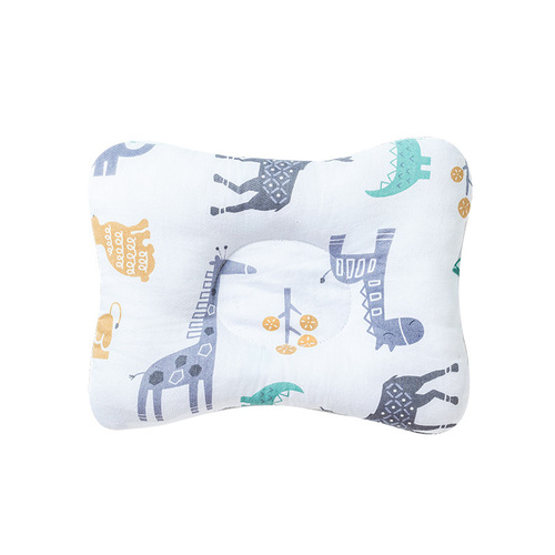 Infant Shaping Pillow Newborn Pillow 0-3 Years Old Anti-Flat Head Pillow Baby Kids Cotton Cartoon Bed Pillow Children's A Pillow Side Sleep