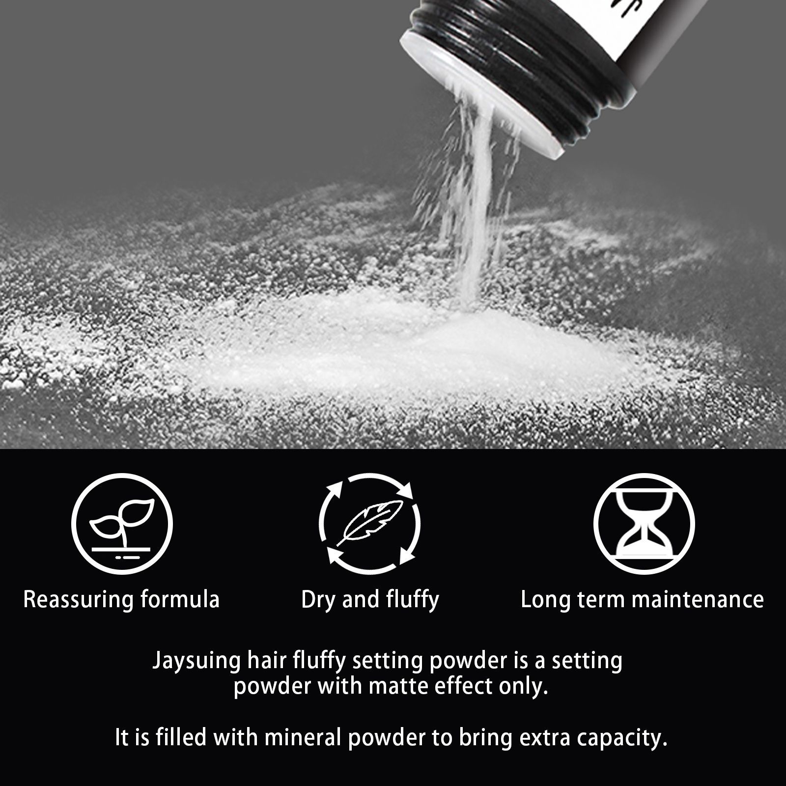 Jaysuing新款髮型蓬鬆粉免洗頭髮去油蓬鬆粉孕婦坐月子乾洗干發粉