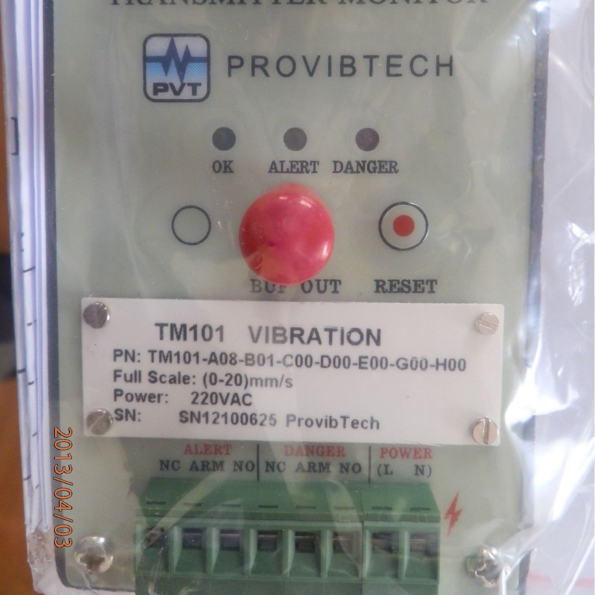 TM101振动变送器TM101-A06-B00-C00-D00-E00-G00-H00传感器