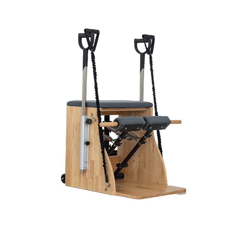 Estrictamente elegido Pilates barril gran equipo de árbol de arce estabilizador silla de yoga estiramiento forma Pilates barril de escalera de estudio