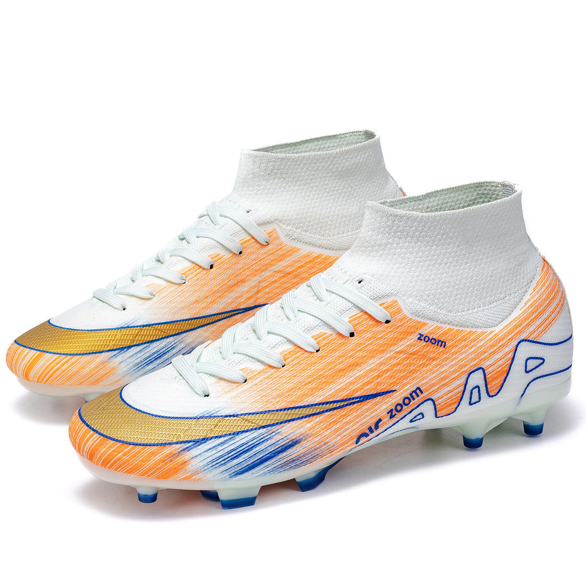 2025 nuevos zapatos de entrenamiento de clavos largos transfronterizos para hombres y mujeres zapatos de fútbol juveniles zapatos de fútbol