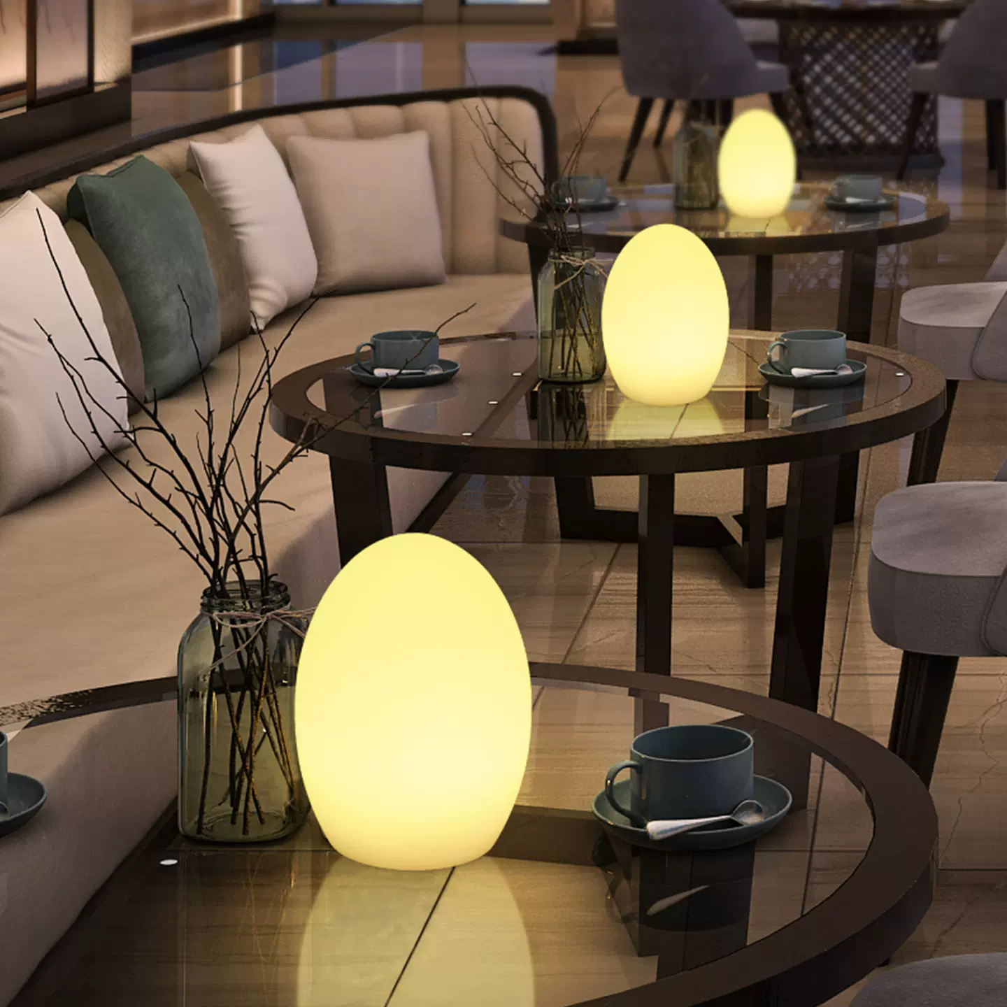 跨境专供LED灯酒吧台灯可充电七彩个性创意咖啡厅餐厅ktv酒吧桌灯