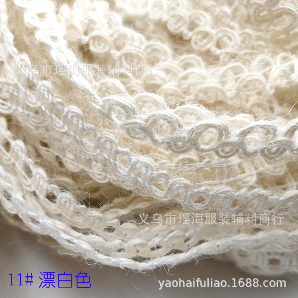 [厂家销售麻绳花边 织带编织麻绳 装饰复古装修工艺品编织扁麻织带] 3