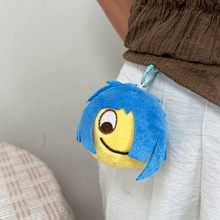 抖音表情包emoji杀马特玩偶小黄豆毛绒玩具非主流表情公仔挂件