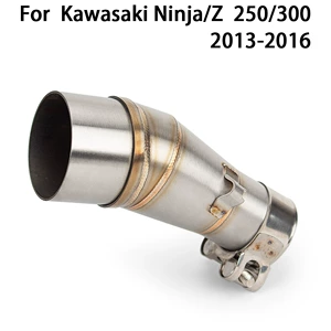 NINJA250 R25 R3 Z250 motosiklet üçün paslanmayan polad orta hissə adapter borusu