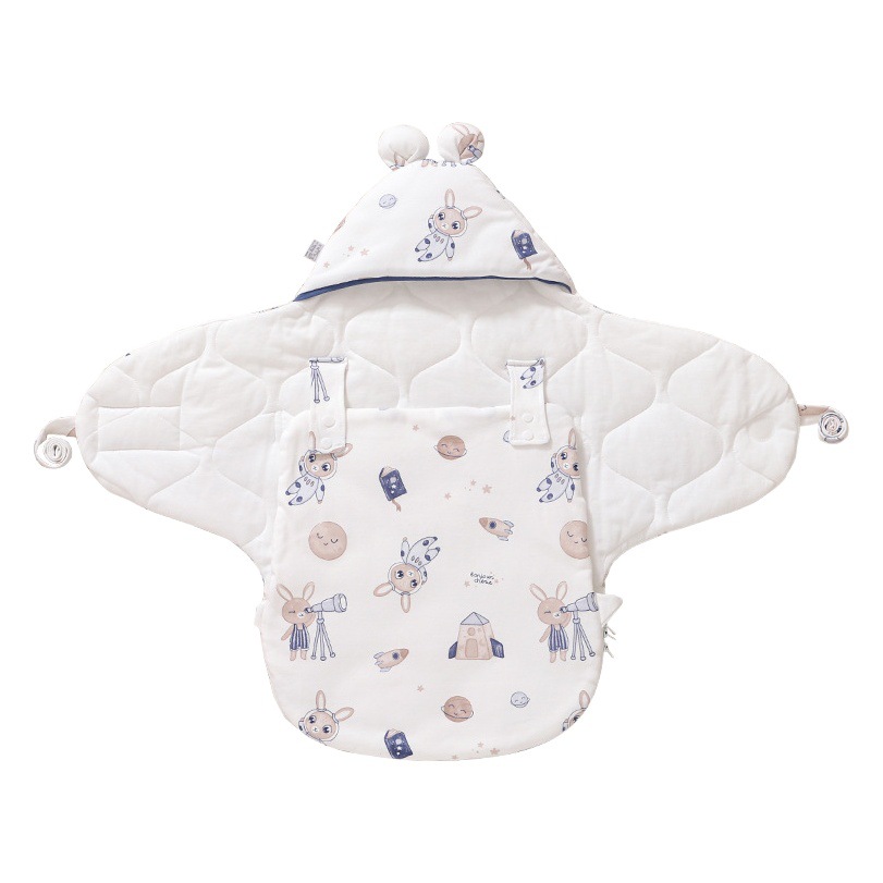 Rouyun Newborn Baby Delivery Room Quilt Newborn All-In-One Anti-Kick Quilt Sleeping Bag Pure Cotton Autumn and Winter Baby Supplies