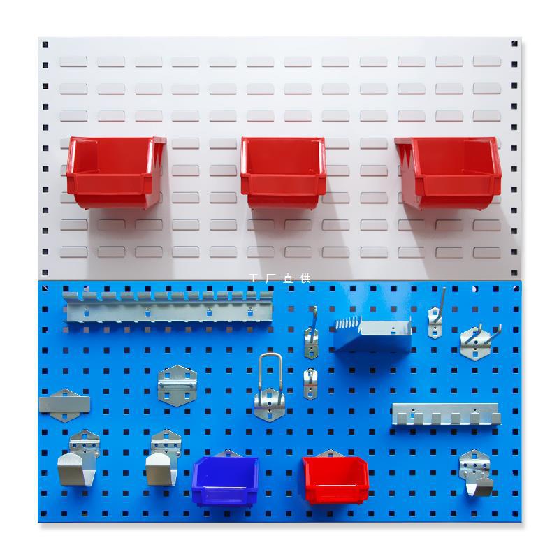 洞洞板方孔工具挂架百叶板挂板物料螺丝零件收纳置物架五金展示架