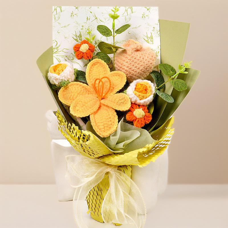 Tulipán abierto cabeza gorda tulipán rosa amarilla