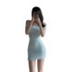 One-Shoulder Pure Desire Hot Girl Summer New Style Elegant dress Women's Small Black Dress Tight Waisted Hip Skirt