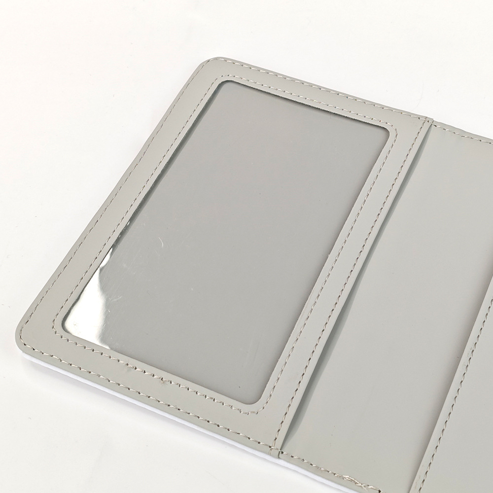 Fábrica directa de nuevos productos de transferencia térmica PU cuero tarjeta de pasaporte clip DLY material al por mayor
