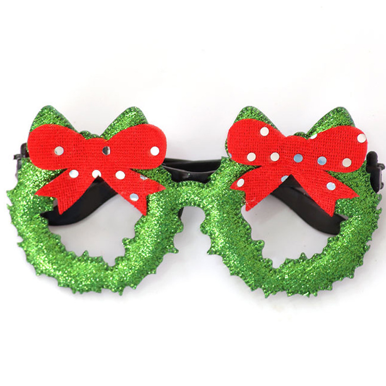 Gfas de mariposa transfronterizas, decoraciones de navidad, gafas de navidad, decoraciones de fiesta para niños, gafas de mariposa