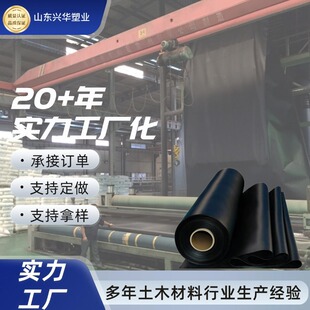 Geomembrane Manufacturer Fish Pond Breeding Biogas Pool Black Film Landfill Polyethylene Hdpe Reservoir Anti-Seepage Geomembrane